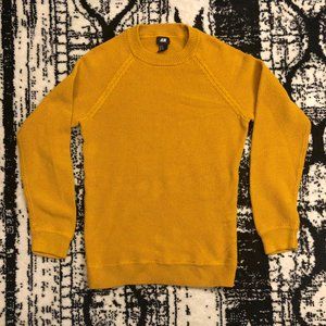 H&M Knit Sweater Mustard/Gold Small